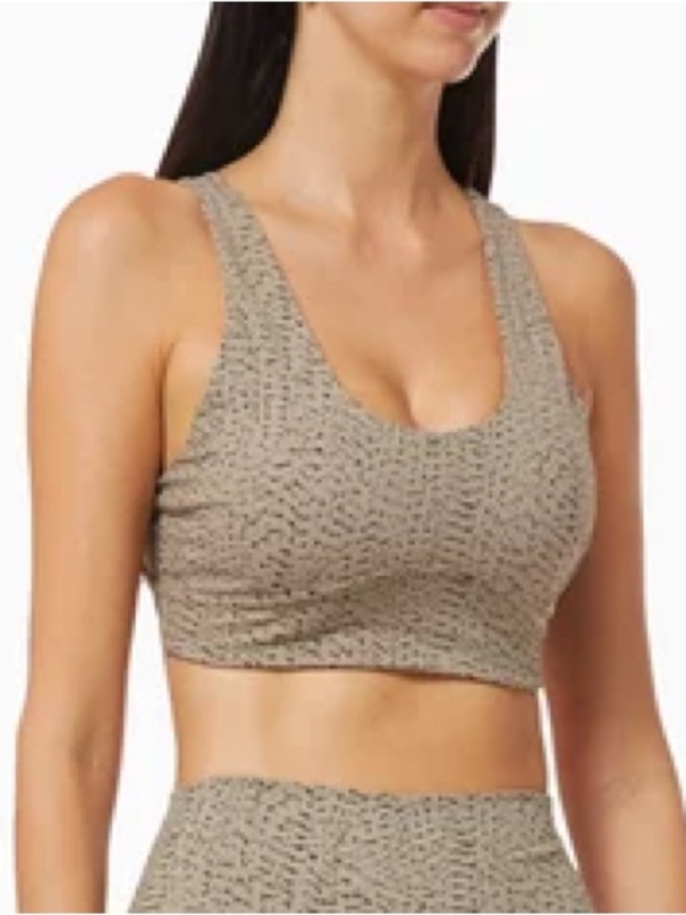 Varley Cary Sports Bra in Taupe